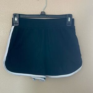 Black athletic shorts